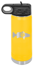 Load image into Gallery viewer, TriStar Flag Fish Laser Engraved Water Bottle (Etched)
