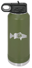 Load image into Gallery viewer, TriStar Flag Fish Laser Engraved Water Bottle (Etched)
