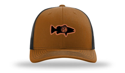 Tristar Flag Bass Leather Patch Richardson 112 Hat
