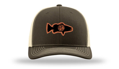 Tristar Flag Bass Leather Patch Richardson 112 Hat