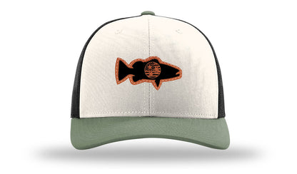 Tristar Flag Bass Leather Patch Richardson 112 Hat