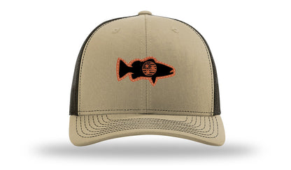 Tristar Flag Bass Leather Patch Richardson 112 Hat