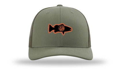Tristar Flag Bass Leather Patch Richardson 112 Hat