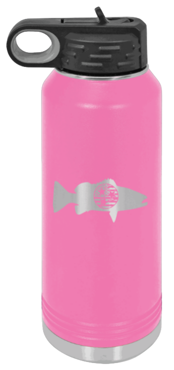 Tristar Flag Turkey - 32oz Water Bottle- Pink