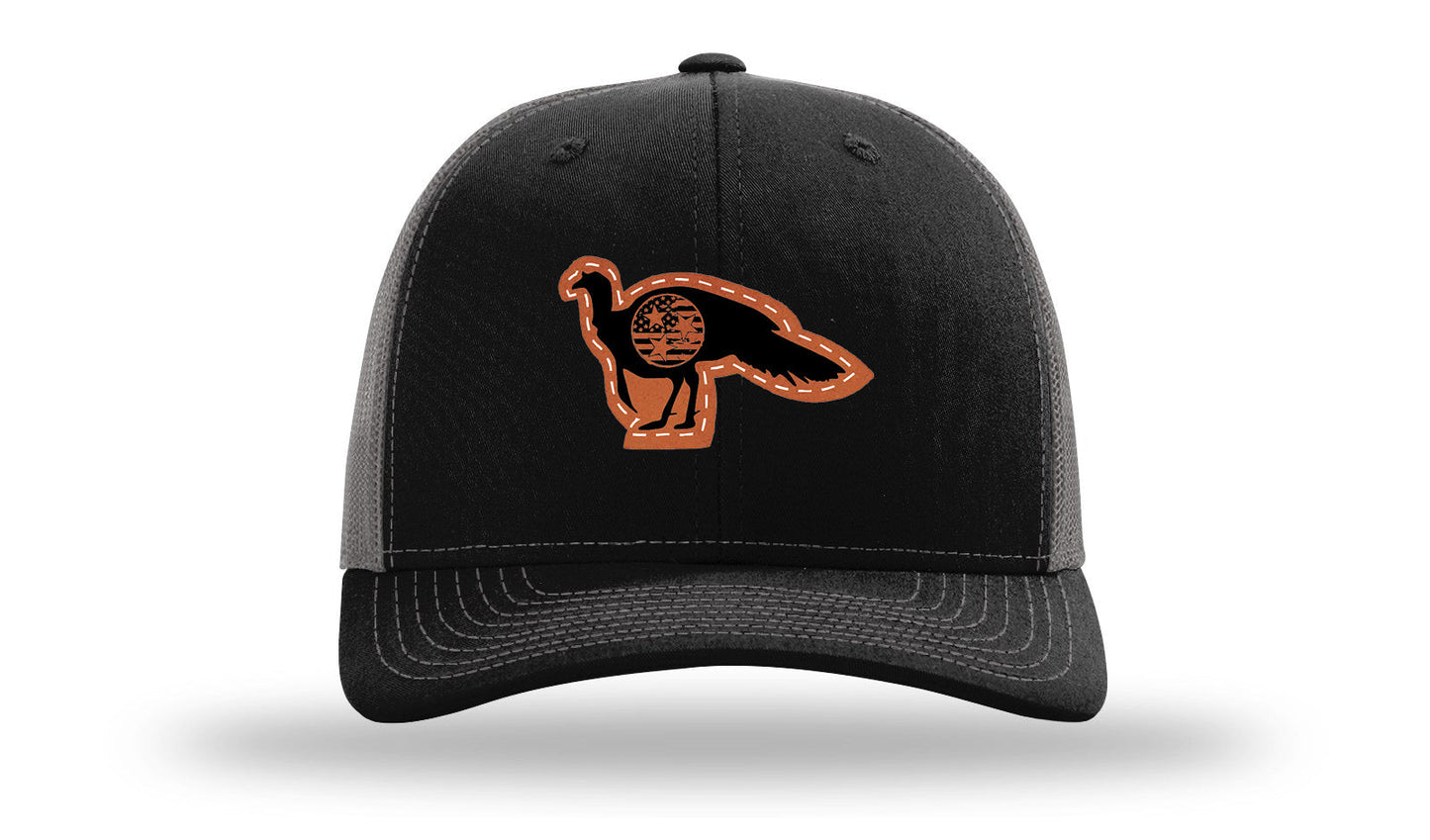 Tristar Flag Turkey Leather Patch Richardson 112 Hat