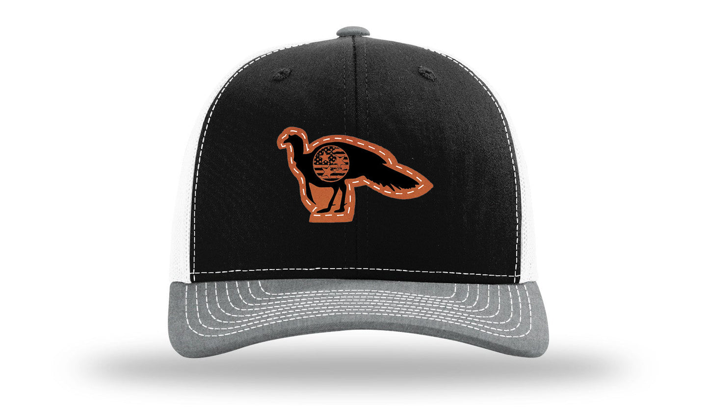 Tristar Flag Turkey Leather Patch Richardson 112 Hat