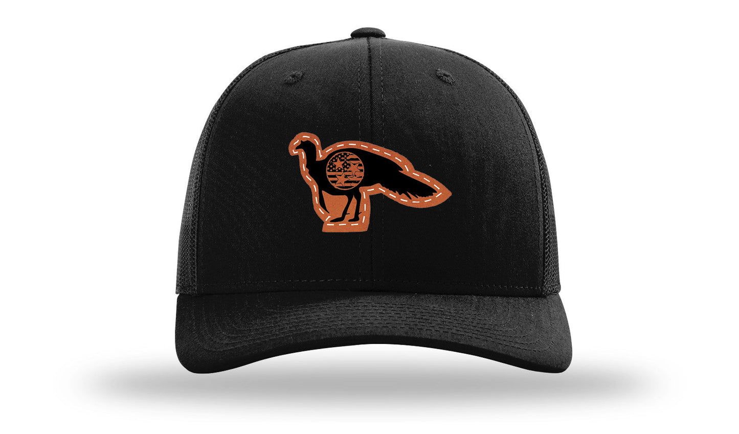 Tristar Flag Turkey Leather Patch Richardson 112 Hat