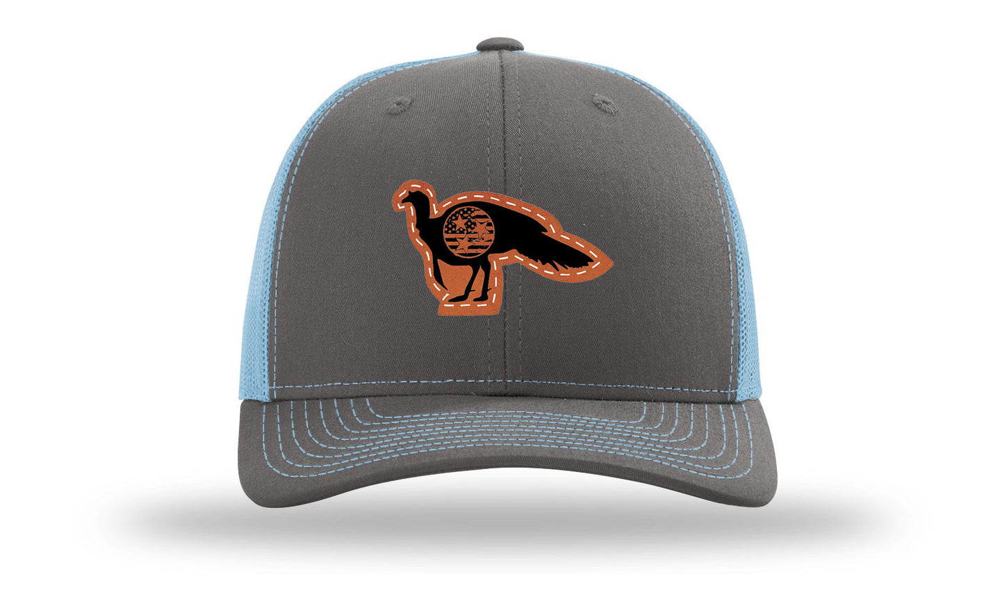 Tristar Flag Turkey Leather Patch Richardson 112 Hat
