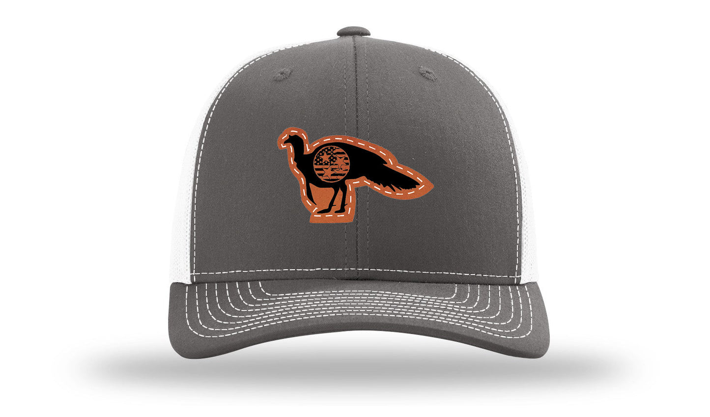 Tristar Flag Turkey Leather Patch Richardson 112 Hat