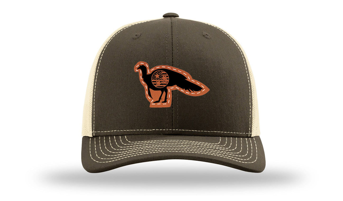 Tristar Flag Turkey Leather Patch Richardson 112 Hat