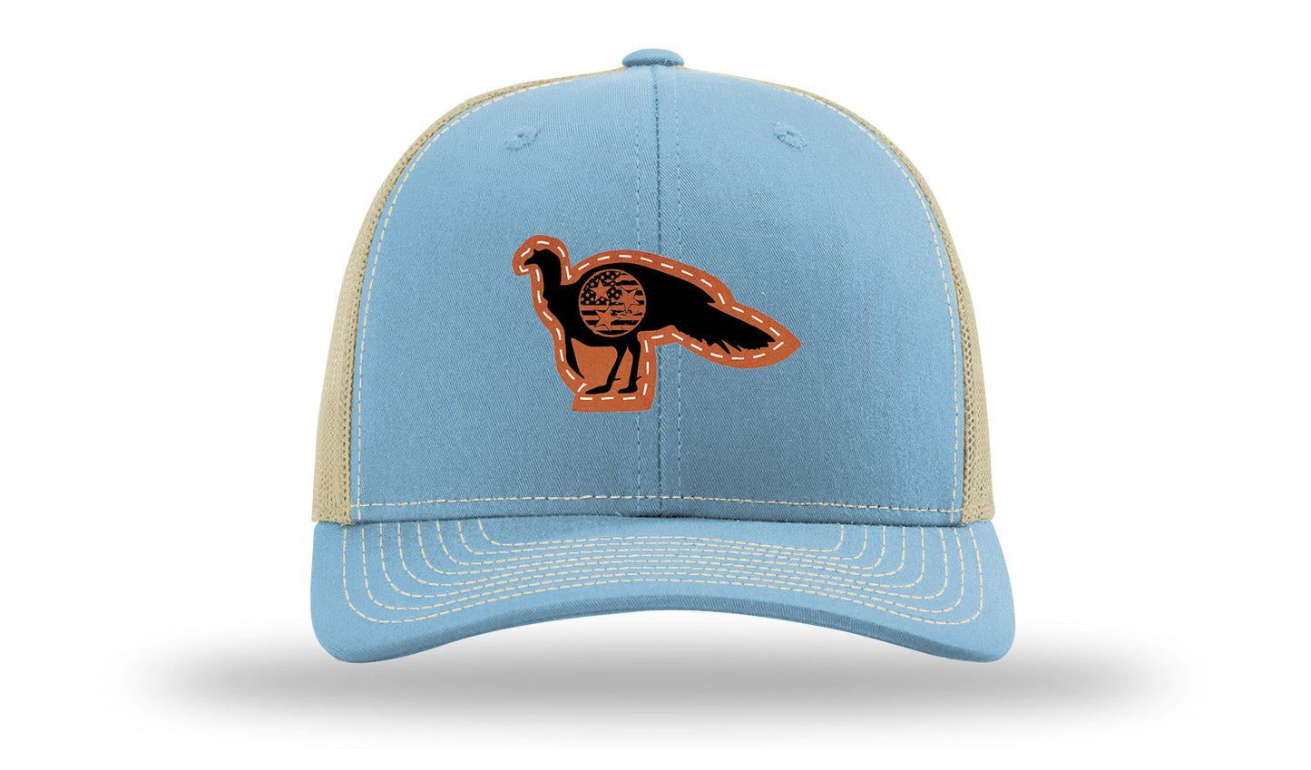 Tristar Flag Turkey Leather Patch Richardson 112 Hat