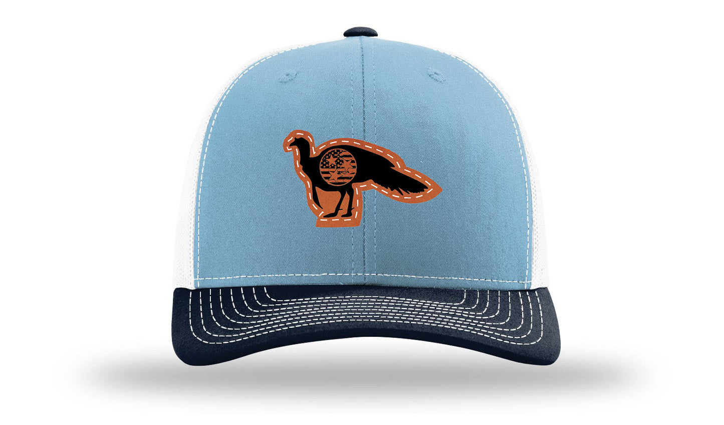 Tristar Flag Turkey Leather Patch Richardson 112 Hat