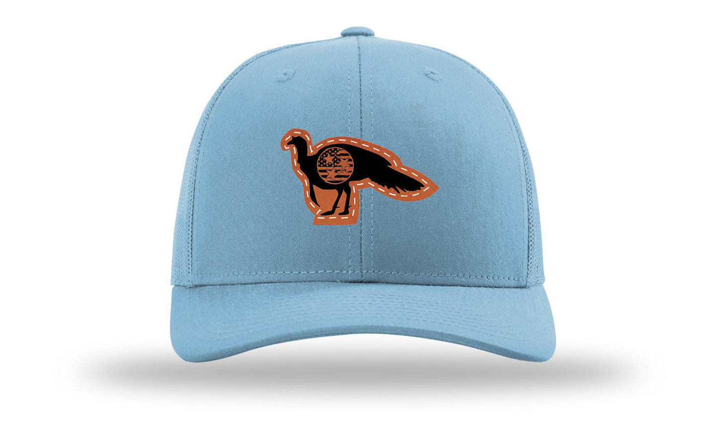 Tristar Flag Turkey Leather Patch Richardson 112 Hat