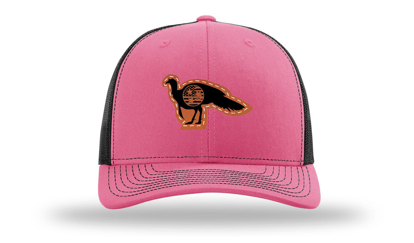 Tristar Flag Turkey Leather Patch Richardson 112 Hat