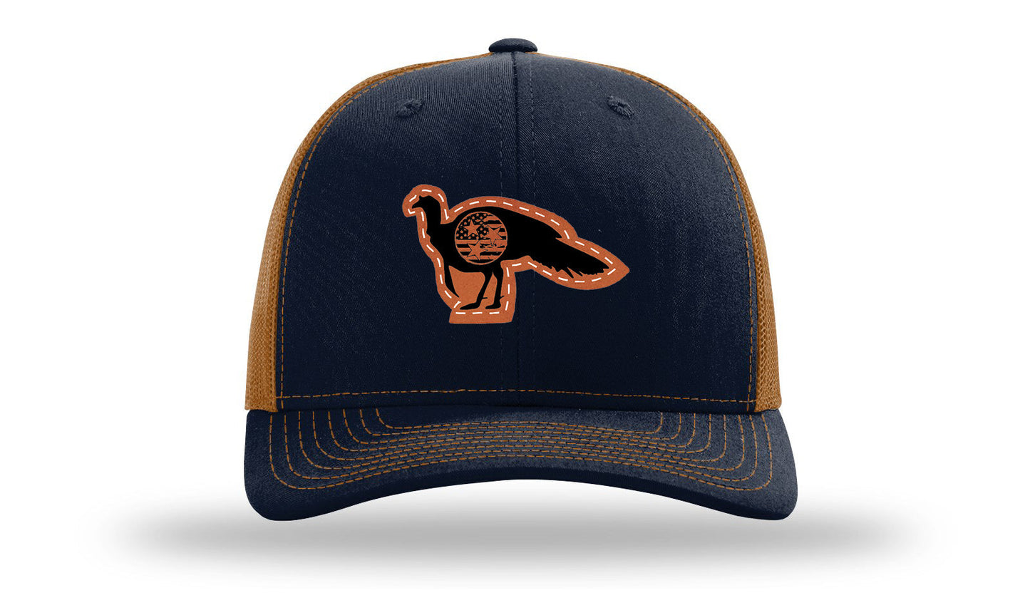 Tristar Flag Turkey Leather Patch Richardson 112 Hat