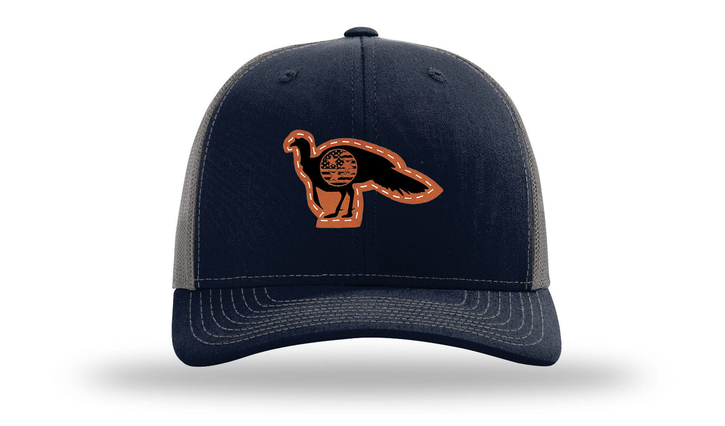 Tristar Flag Turkey Leather Patch Richardson 112 Hat