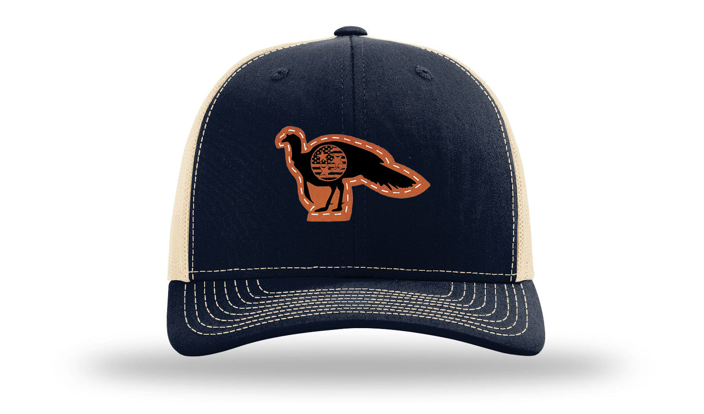 Tristar Flag Turkey Leather Patch Richardson 112 Hat