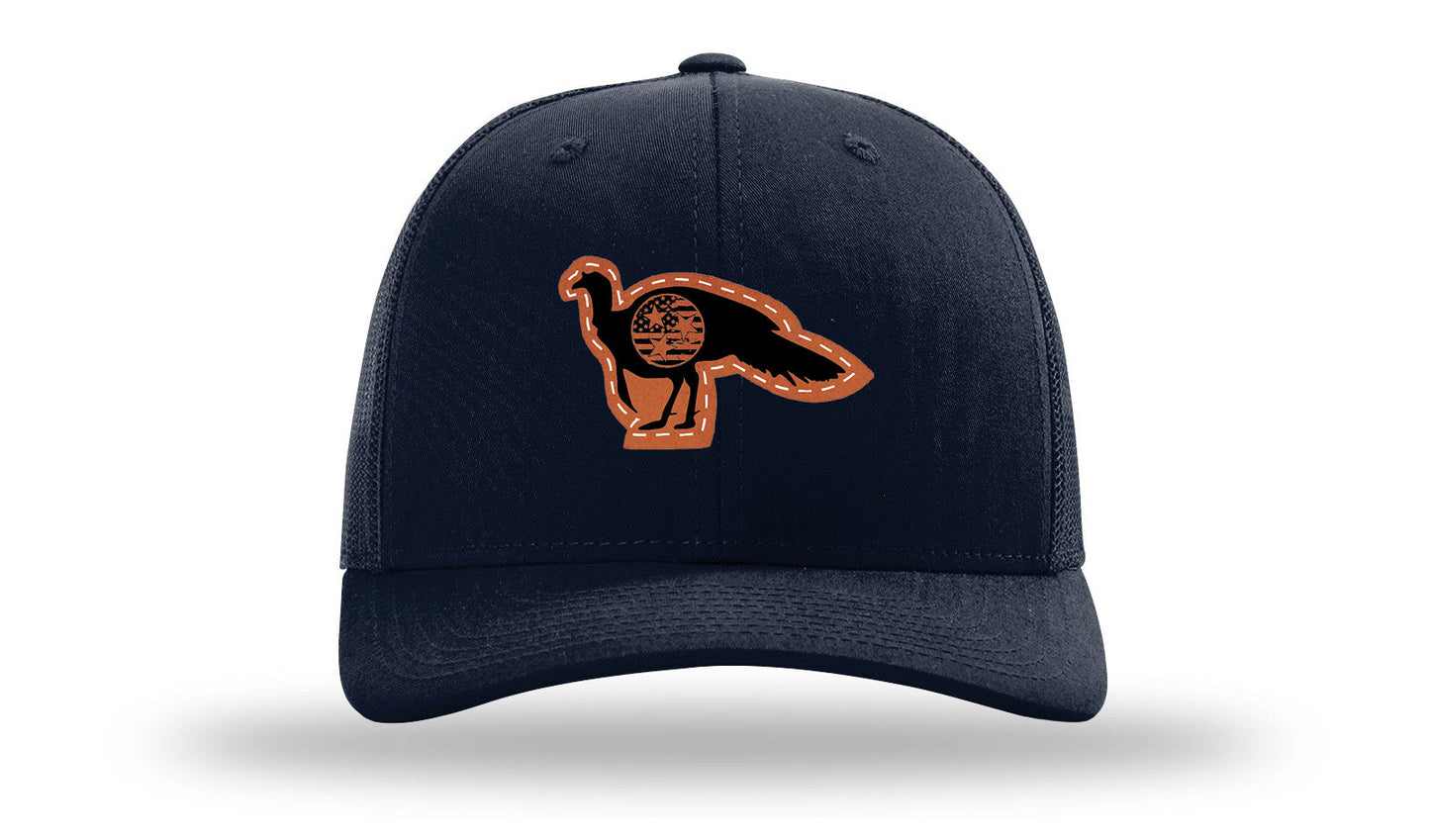 Tristar Flag Turkey Leather Patch Richardson 112 Hat