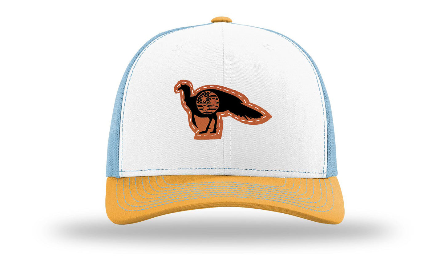 Tristar Flag Turkey Leather Patch Richardson 112 Hat