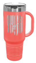 Load image into Gallery viewer, Deer Flag 2 40oz Handle Mug Laser Engraved
