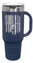 Load image into Gallery viewer, Deer Flag 2 40oz Handle Mug Laser Engraved
