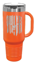 Load image into Gallery viewer, Deer Flag 2 40oz Handle Mug Laser Engraved
