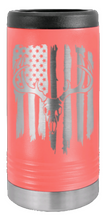 Load image into Gallery viewer, Deer Flag 2 Laser Engraved Slim Can Insulated Koosie
