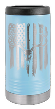 Load image into Gallery viewer, Deer Flag 2 Laser Engraved Slim Can Insulated Koosie
