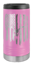 Load image into Gallery viewer, Deer Flag 2 Laser Engraved Slim Can Insulated Koosie
