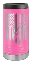 Load image into Gallery viewer, Deer Flag 2 Laser Engraved Slim Can Insulated Koosie
