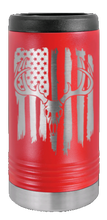 Load image into Gallery viewer, Deer Flag 2 Laser Engraved Slim Can Insulated Koosie
