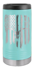 Load image into Gallery viewer, Deer Flag 2 Laser Engraved Slim Can Insulated Koosie
