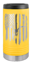 Load image into Gallery viewer, Deer Flag 2 Laser Engraved Slim Can Insulated Koosie
