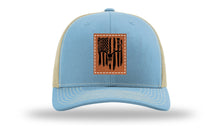 Load image into Gallery viewer, Deer Skull Flag Leather Patch Richardson 112 Hat
