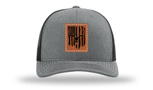 Load image into Gallery viewer, Deer Skull Flag Leather Patch Richardson 112 Hat

