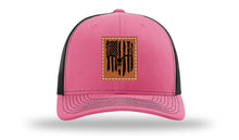 Load image into Gallery viewer, Deer Skull Flag Leather Patch Richardson 112 Hat
