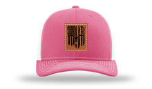 Load image into Gallery viewer, Deer Skull Flag Leather Patch Richardson 112 Hat

