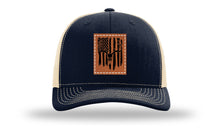 Load image into Gallery viewer, Deer Skull Flag Leather Patch Richardson 112 Hat
