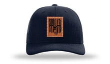 Load image into Gallery viewer, Deer Skull Flag Leather Patch Richardson 112 Hat
