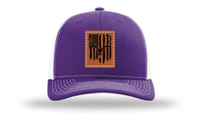 Load image into Gallery viewer, Deer Skull Flag Leather Patch Richardson 112 Hat
