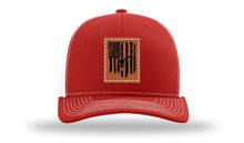 Load image into Gallery viewer, Deer Skull Flag Leather Patch Richardson 112 Hat
