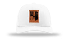 Load image into Gallery viewer, Deer Skull Flag Leather Patch Richardson 112 Hat
