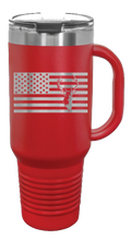 Load image into Gallery viewer, Deer Flag 40oz Handle Mug Laser Engraved
