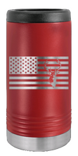 Load image into Gallery viewer, Deer Flag Laser Engraved Slim Can Insulated Koosie
