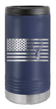 Load image into Gallery viewer, Deer Flag Laser Engraved Slim Can Insulated Koosie
