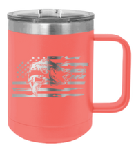 Load image into Gallery viewer, Bass Flag 2 Laser Engraved Mug (Etched)

