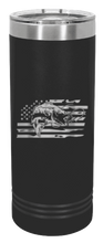 Load image into Gallery viewer, Bass Flag 2 Laser Engraved Skinny Tumbler (Etched)
