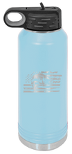 Load image into Gallery viewer, Bass Flag 2 Laser Engraved Water Bottle (Etched)
