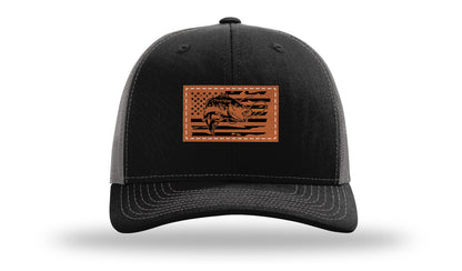 Bass Flag 2 Leather Patch Richardson 112 Hat