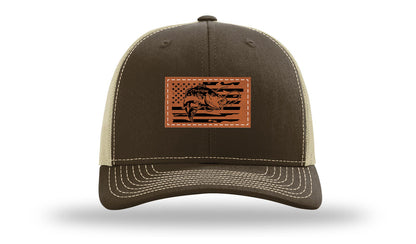 Bass Flag 2 Leather Patch Richardson 112 Hat